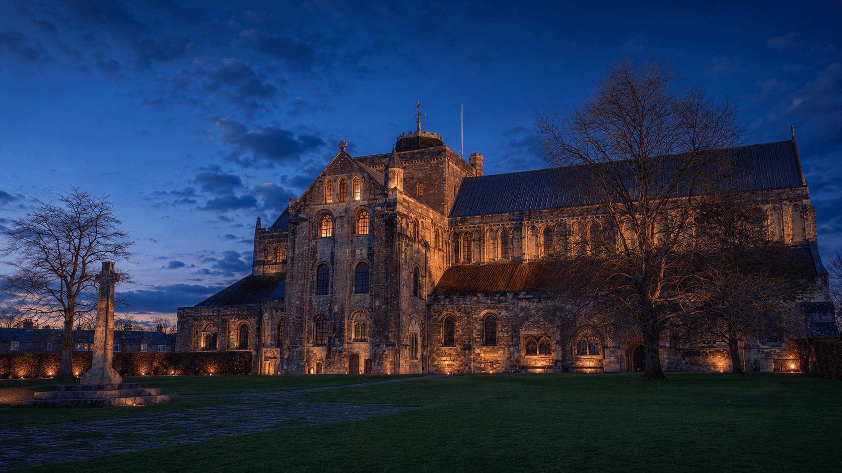 Romsey Abbey in Romsey