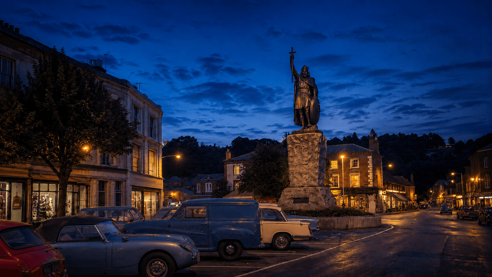 King Alfred statue in Winchester